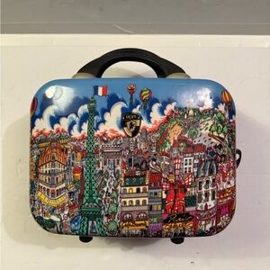 Heys Paris Themed Carry-On makeup Luggage bag with straps